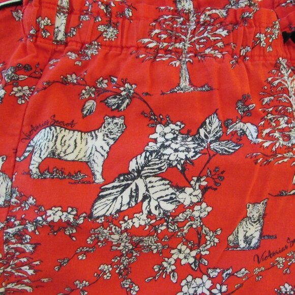 Victorias Secret Red Cotton Big Cat Sleep Pants Medium - Picture 8 of 16
